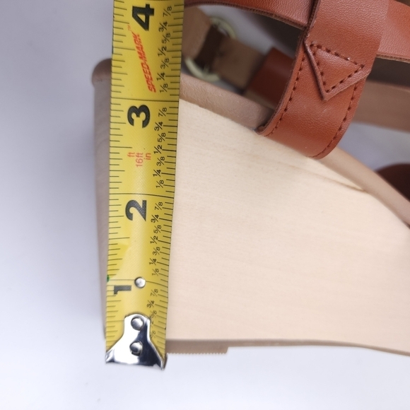 Loft Women's Tan Wedge Sandals Sz 8 - Picture 5 of 9